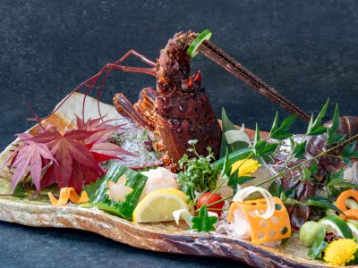 【一泊二食】伊勢海老解禁！！伊勢海老の姿造り付きプラン【割烹 松秀】S25